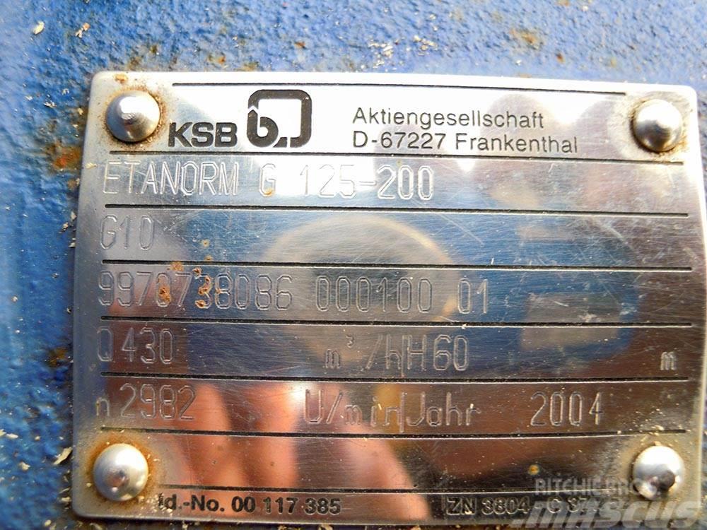KSB ETANORM G 125-200 Vodní čerpadla