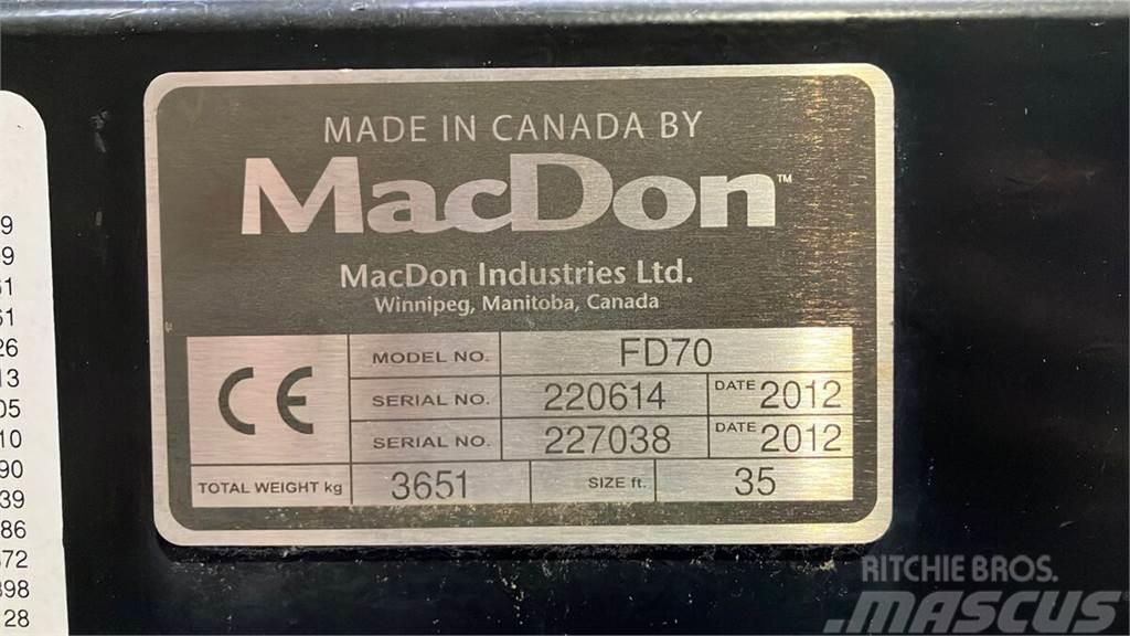 MacDon FD70 Příslušenství a náhradní díly ke kombajnům