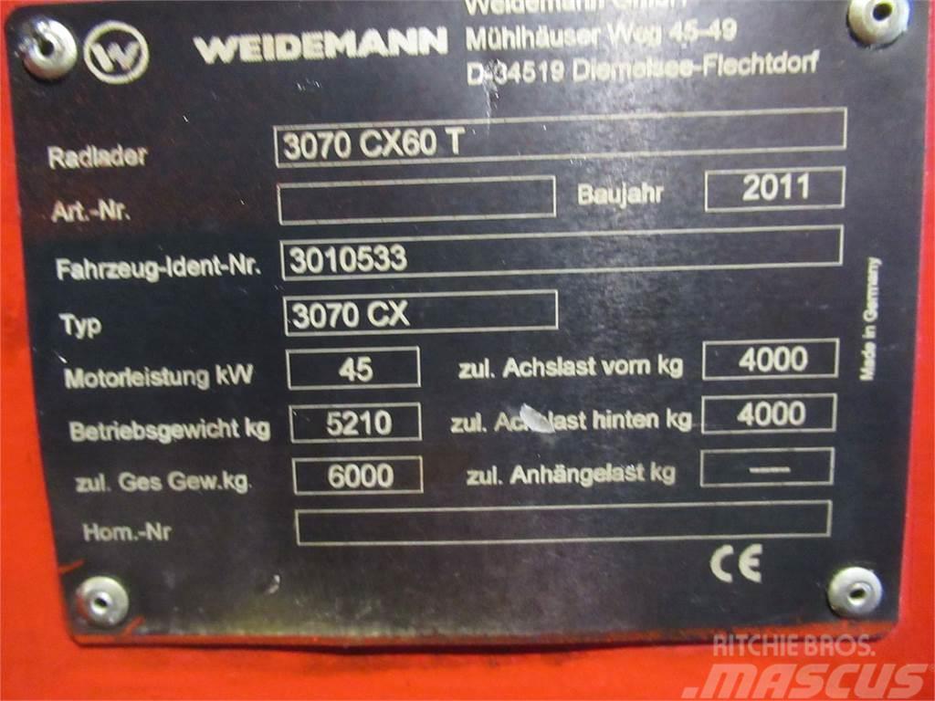Weidemann 3070 CX60 Čelní nakladače a rypadla