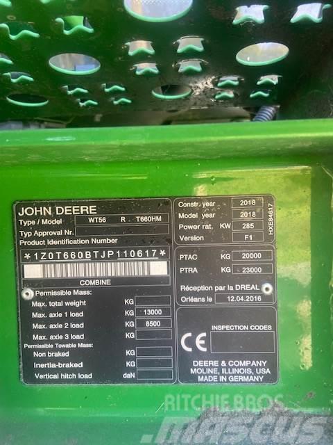 John Deere T660 HM Sklízecí mlátičky