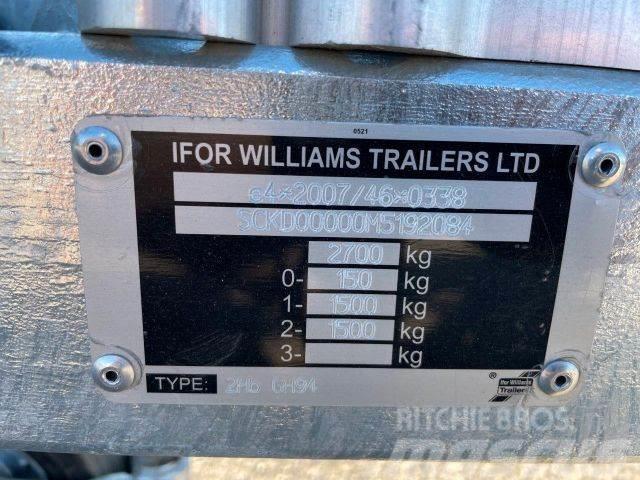 Ifor Williams 2Hb GH27, NEW NOT REGISTRED,machine transport084 Podvalníky