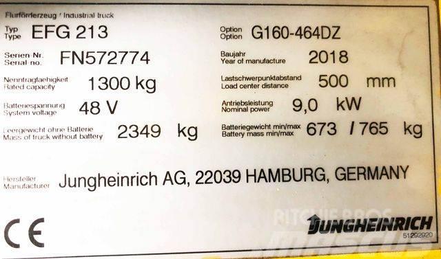 Jungheinrich EFG213 - 4640MM HUBHÖHE - BATTERIE 2021 - 100% Další