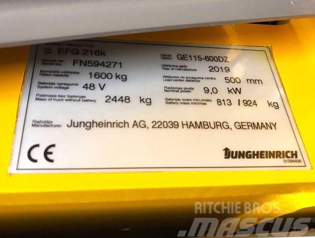 Jungheinrich EFG216k - 6 M HUBHÖHE - BATTERIE 84% -NEUWERTIG Další