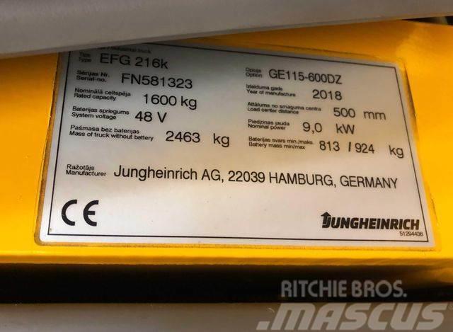 Jungheinrich EFG216k - 6 M HUBHÖHE -BATTERIE 86% -NEUWERTIG Další