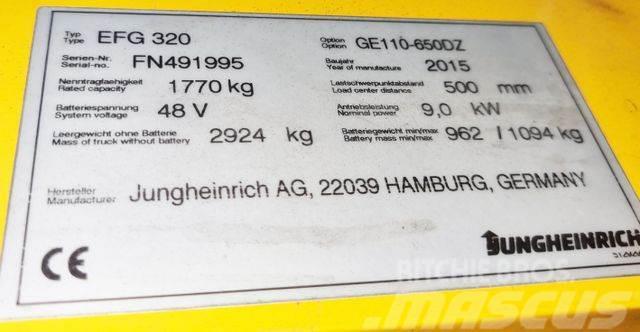 Jungheinrich EFG320 - 6.5 M HUBHÖHE -TRIPLEX - BATTERIE 82% Další