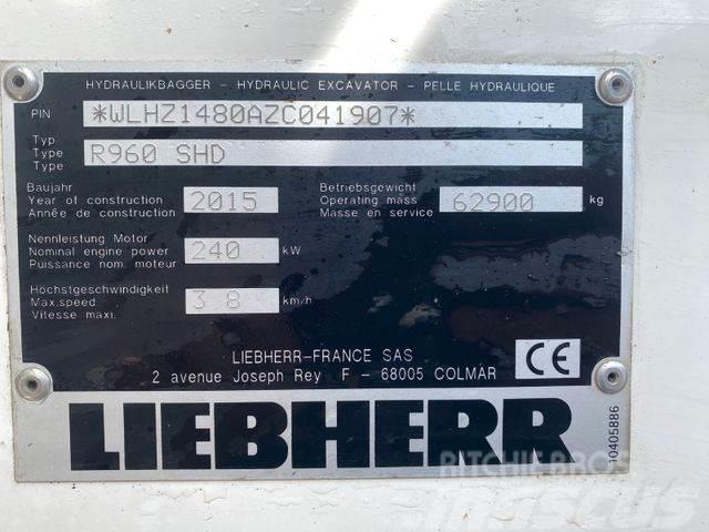 Liebherr R960 SHD ** BJ. 2015* 10.000H/Klima/ZSA/TOP Zust Pásová rýpadla
