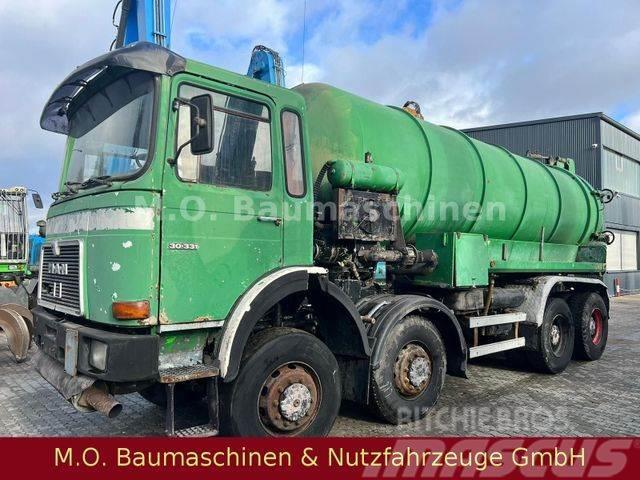 MAN 30.331 Saug u. Spühlwagen/8x4/Haller 16.000 L / Kombinované/Čerpací cisterny