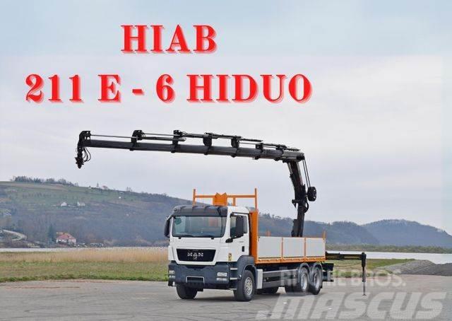 MAN TGS 26.360* HIAB 211 E-6 HIDUO / FUNK * 6x4 Autojeřáby, hydraulické ruky