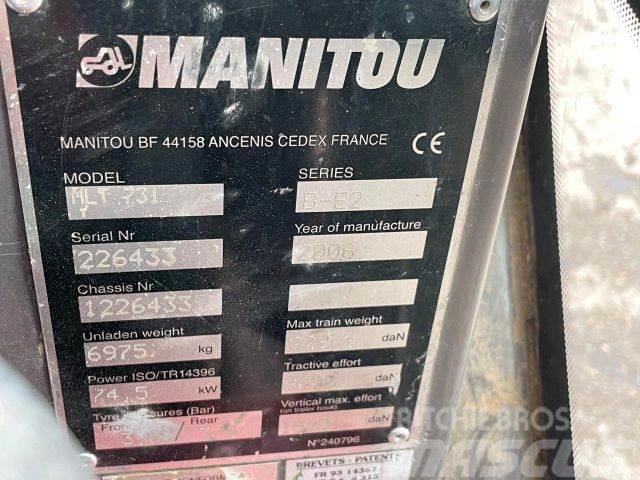 Manitou MTL731 frontloader 4x4 VIN 433 Kolové nakladače