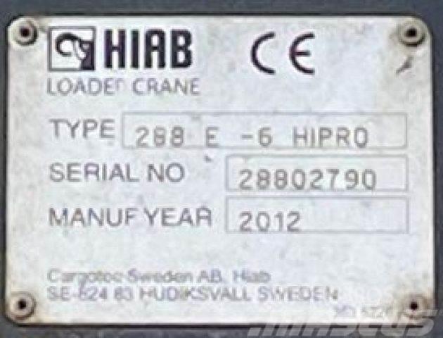 Mercedes-Benz Actros 2546 L 6x2 Pritsche Heckkran Hiab 288 6x Autojeřáby, hydraulické ruky