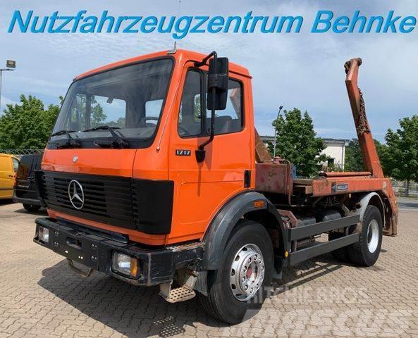 Mercedes-Benz SK 1717 Meiller Absetzer/ Diff-Sprerre/ 1 Hand Lanový nosič kontejnerů