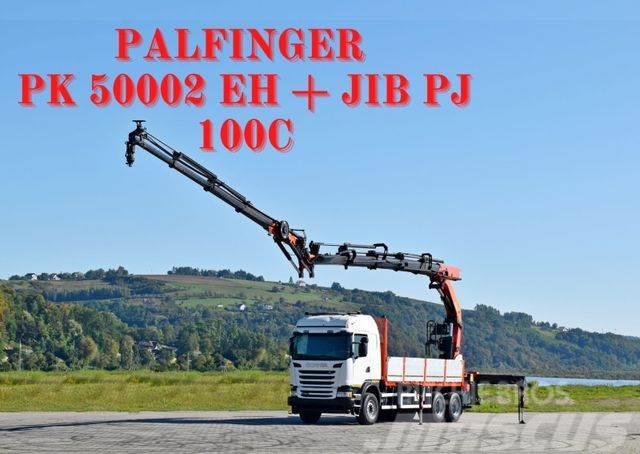 Scania G 490* PK 50002 EH + JIB PJ100C + FUNK /6x4 Autojeřáby, hydraulické ruky