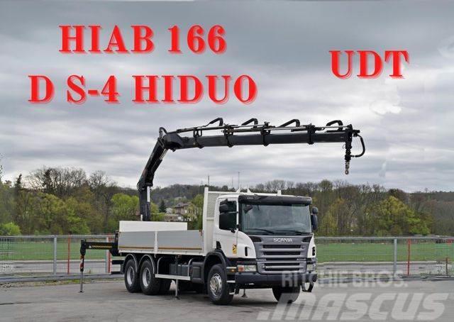 Scania P 360 * HIAB 166D S-4 HIDUO/FUNK * 6x4 Autojeřáby, hydraulické ruky
