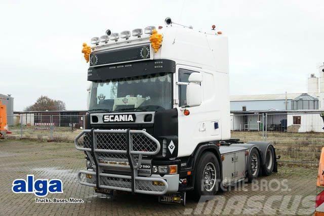 Scania R 164 6x2, V8, Hydraulik, ADR, Klima,Lampenbügel Tahače