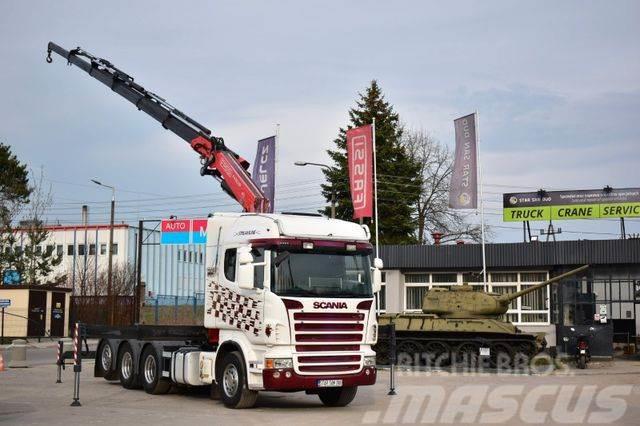 Scania R 480 8x4 FASSI 455 EURO 5 KRAN CRAN . Autojeřáby, hydraulické ruky
