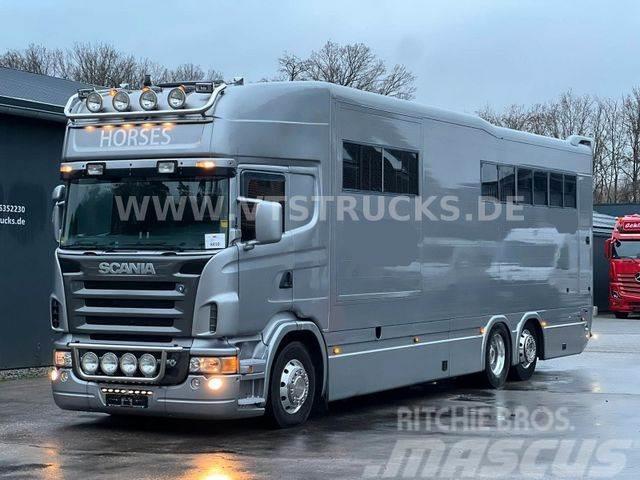 Scania R500 V8 Pferdetransporter Pop Out Roelofsen Auf. Vozy na přepravu zvířat