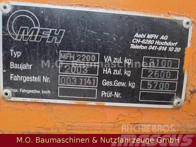 Schmidt AEBI Bougie MFH 2200 / Kehrmaschine / Zametací vozy