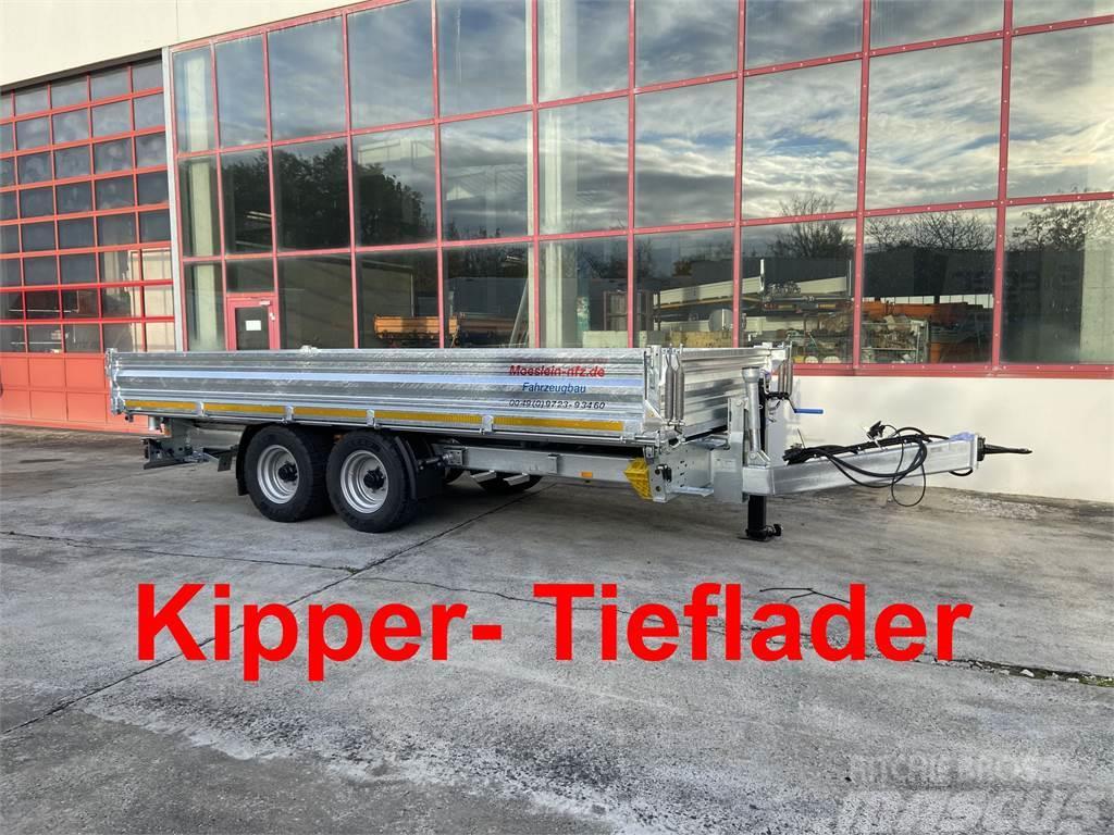 Möslein TTD 11 Breite Reifen 5,70 lang Kipper Tieflader, Sklápěcí přívěsy