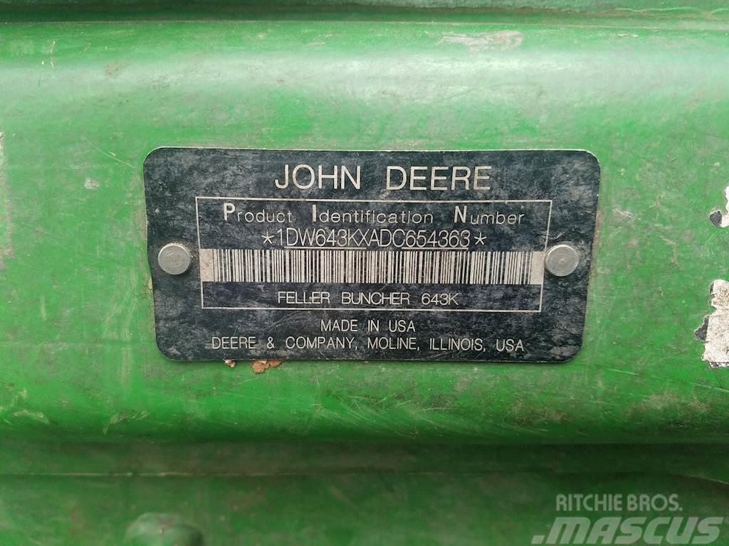 John Deere 643K Kácecí harvestory