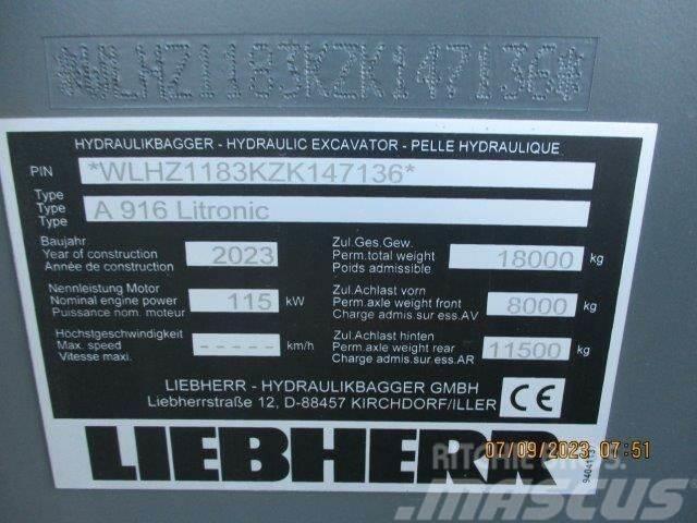 Liebherr A 916 Litronic G6.0-D Kolová rýpadla