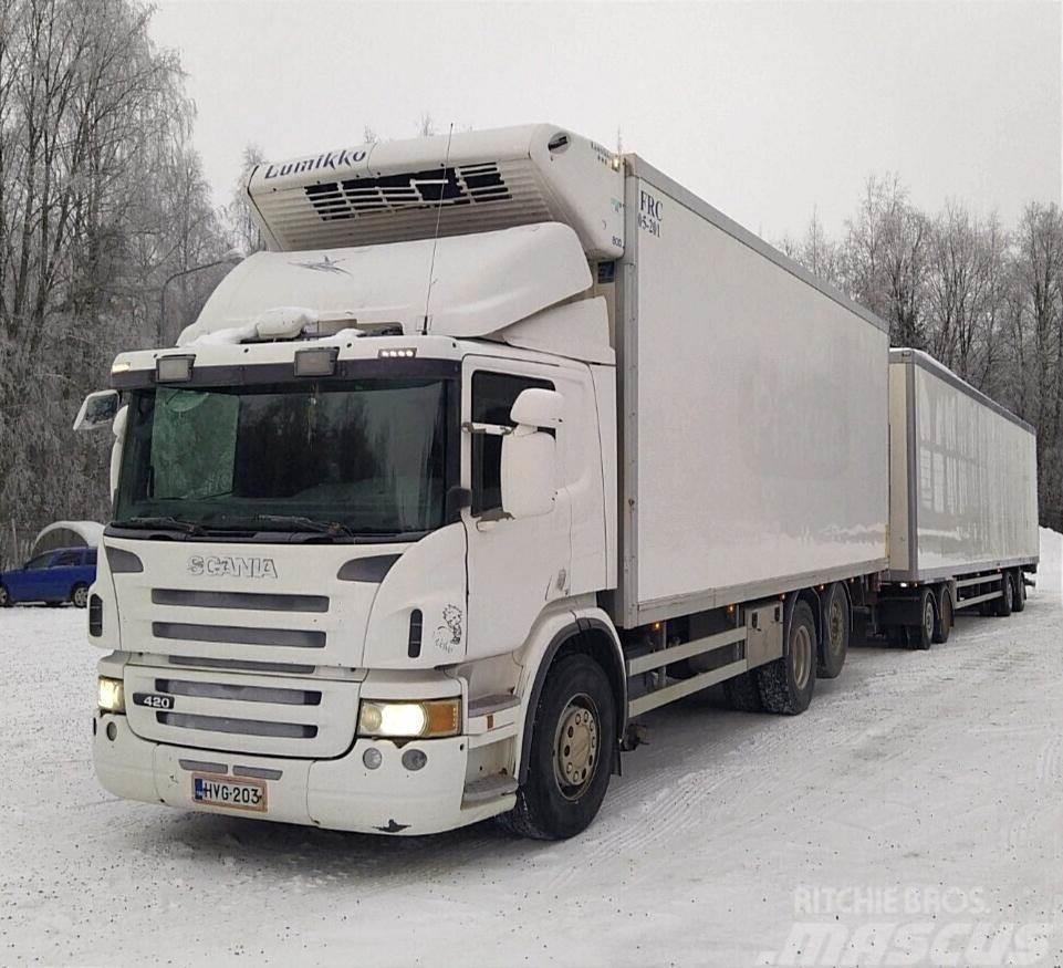 Scania P420 kylmäkoriyhdistelmä 6x2 Chladírenské nákladní vozy