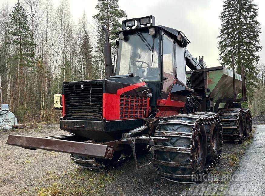 Valmet 860 metsätuhkanlevitykseen Vyvážecí traktory