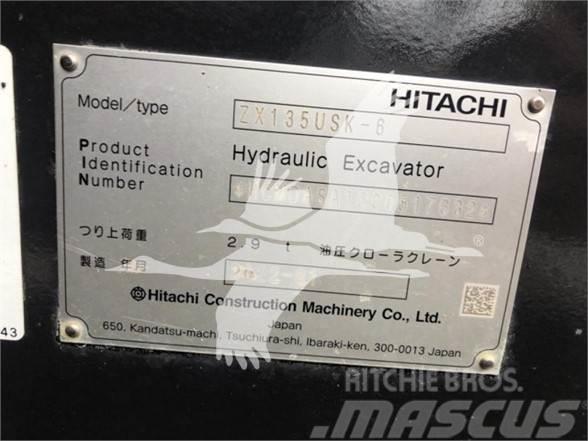 Hitachi ZX135USK-6 Pásová rýpadla