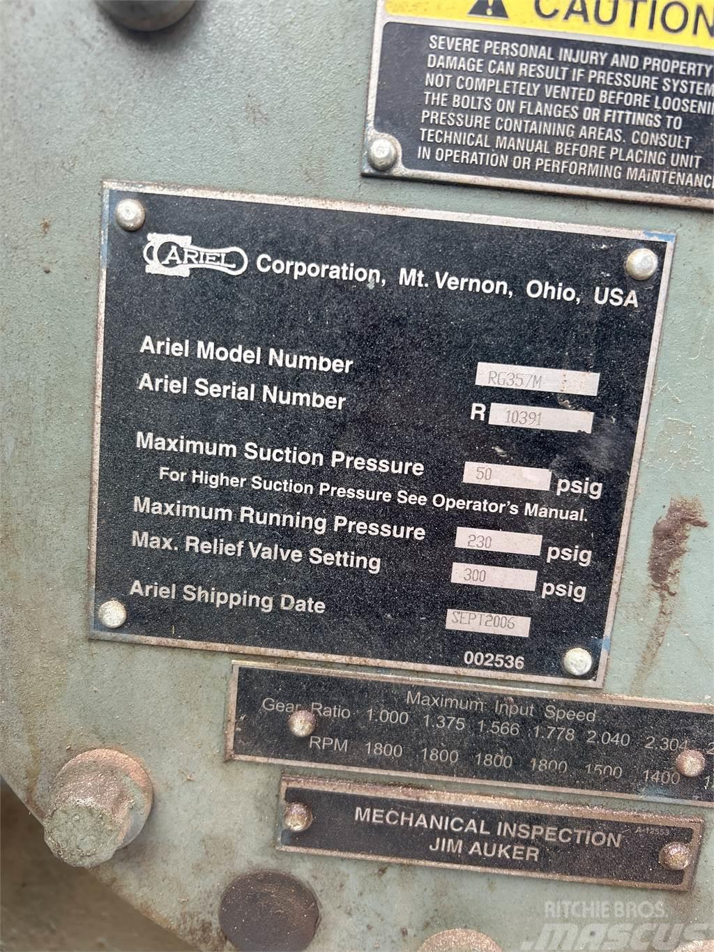 Ariel Compressor RG357M Zařízení pro kompresi plynu
