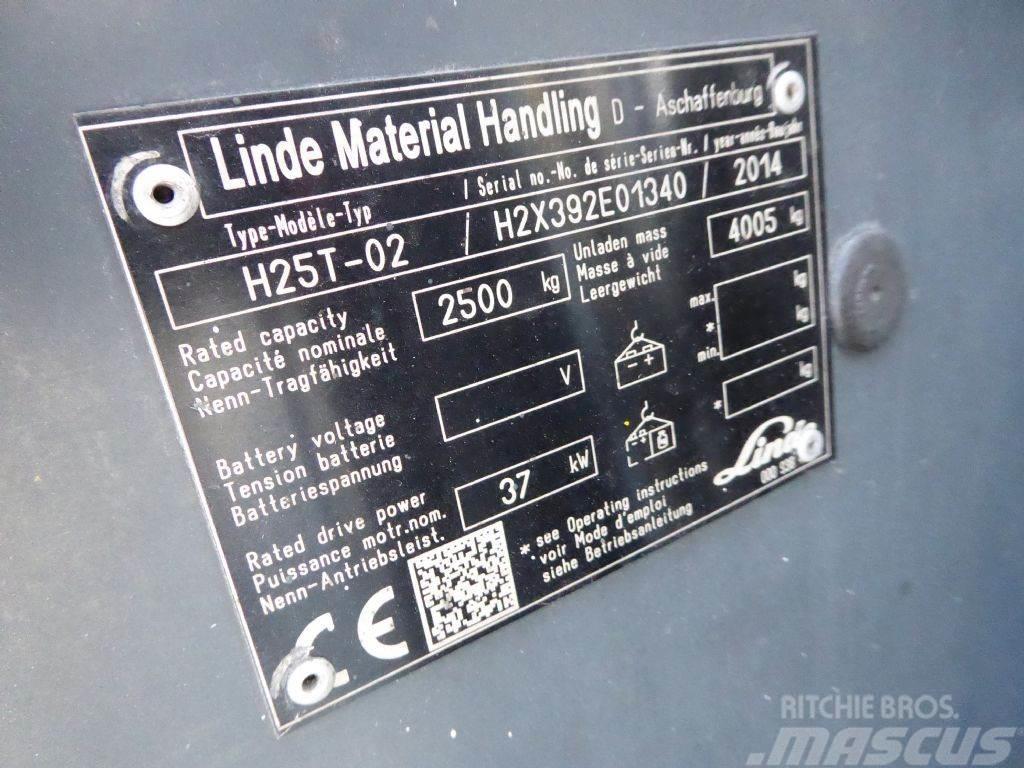 Linde H25T-02 LPG vozíky
