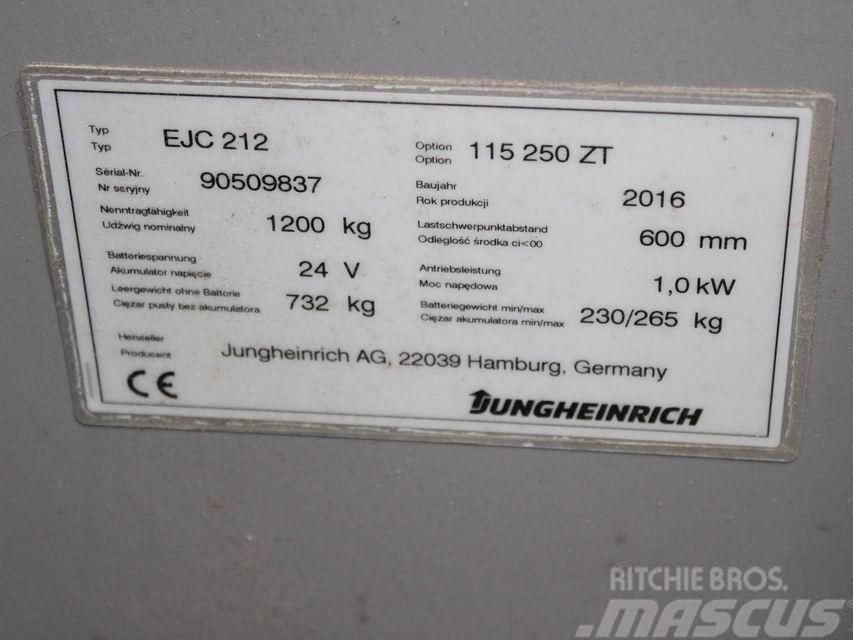 Jungheinrich EJC 212 115-57 250ZT Ručně vedené vysokozdvižné vozíky