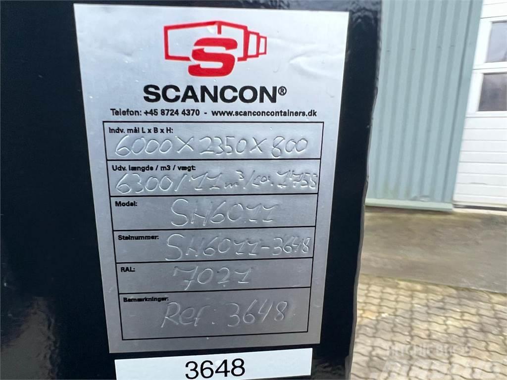  Scancon SH6011 Hardox 11m3 - 6000 mm container Valníky