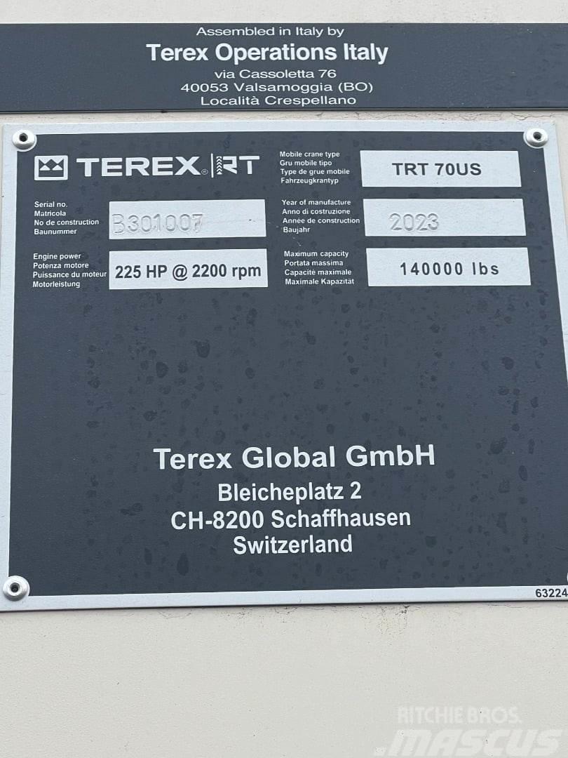 Terex TRT 70 Jeřáby pro těžký terén