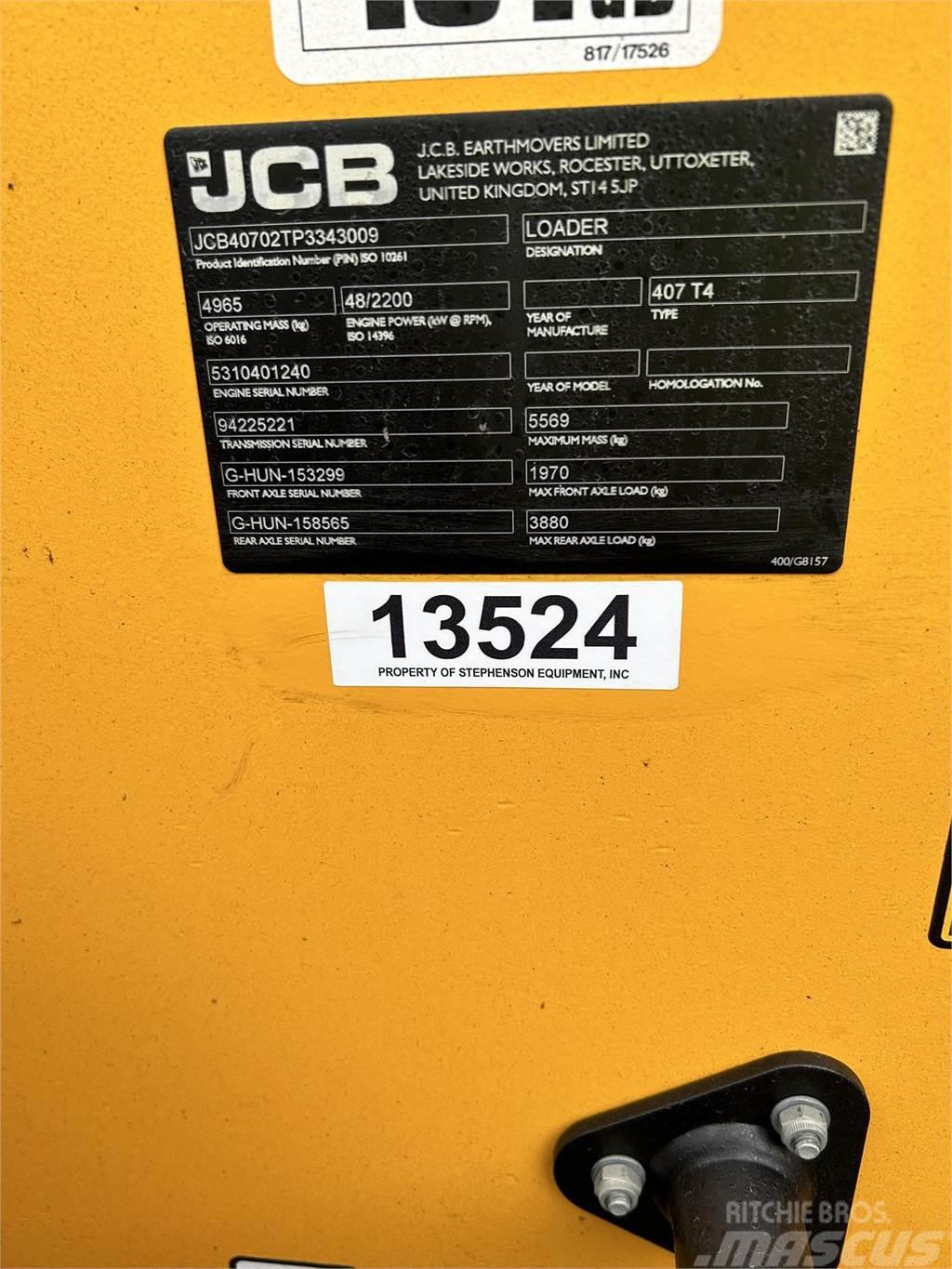 JCB 407 Kolové nakladače