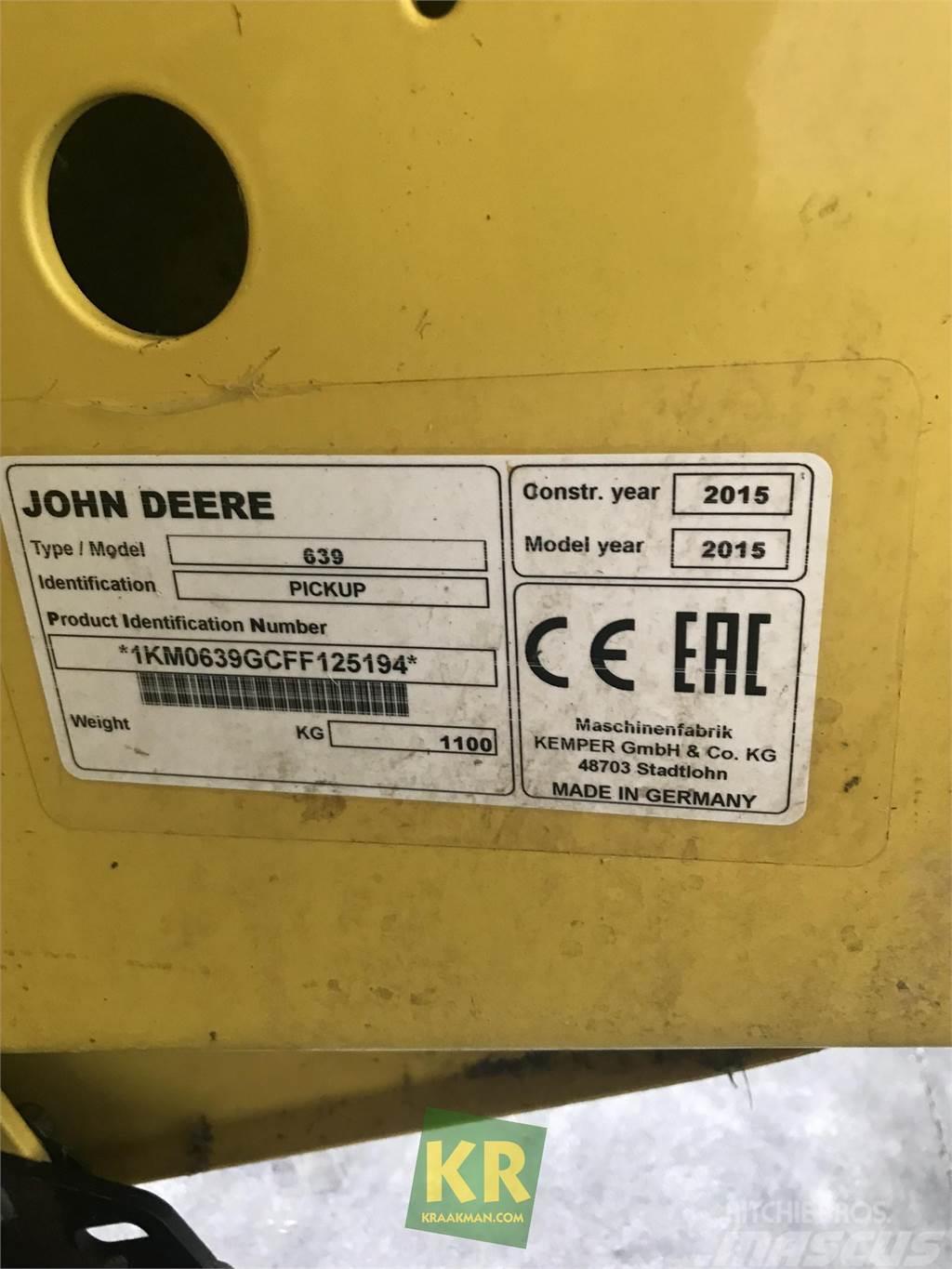 John Deere 639 Sekačky s vlastním pohonem - příslušenství