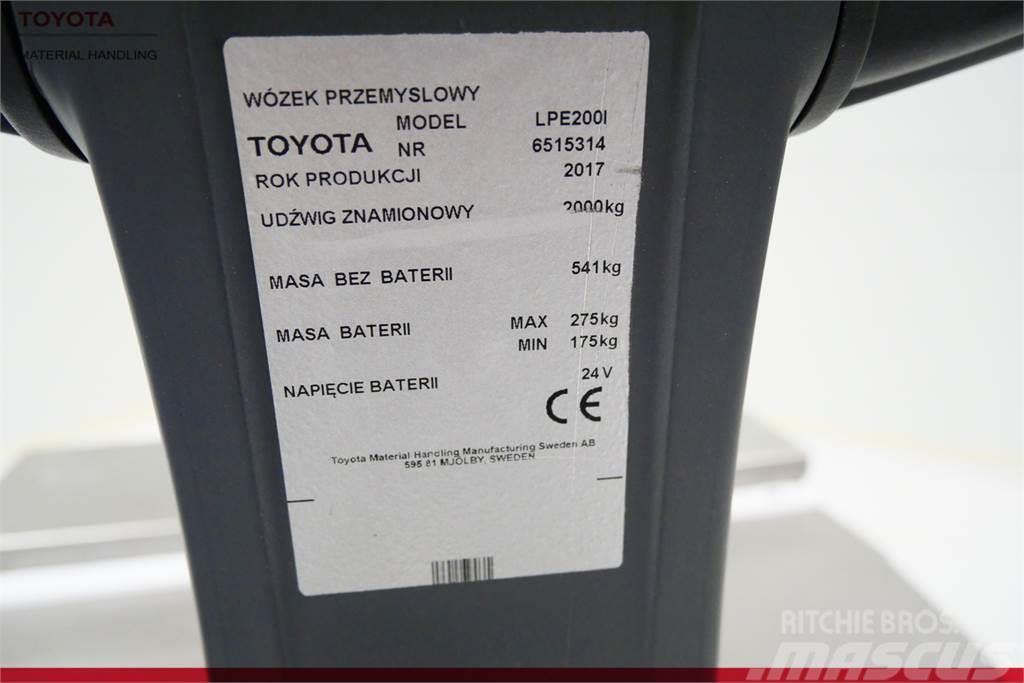Toyota LPE200I Nízkozdvižný vozík s plošinou