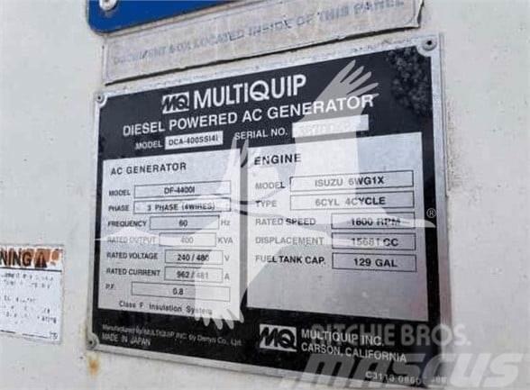 MultiQuip WHISPERWATT DCA400SSI4i Plynové generátory