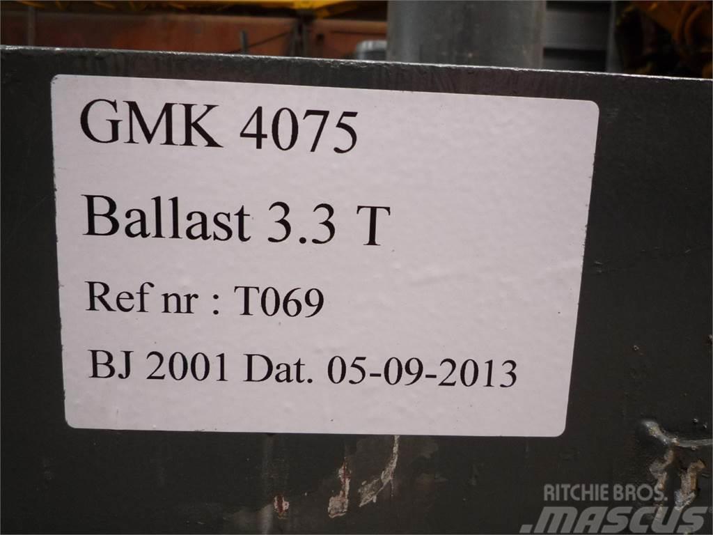 Grove GMK 4075 counterweight 3,3 ton Součásti a zařízení k jeřábům