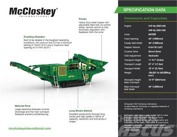 McCloskey C3 Drtící zařízení
