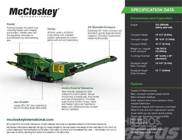 McCloskey J6 Drtící zařízení