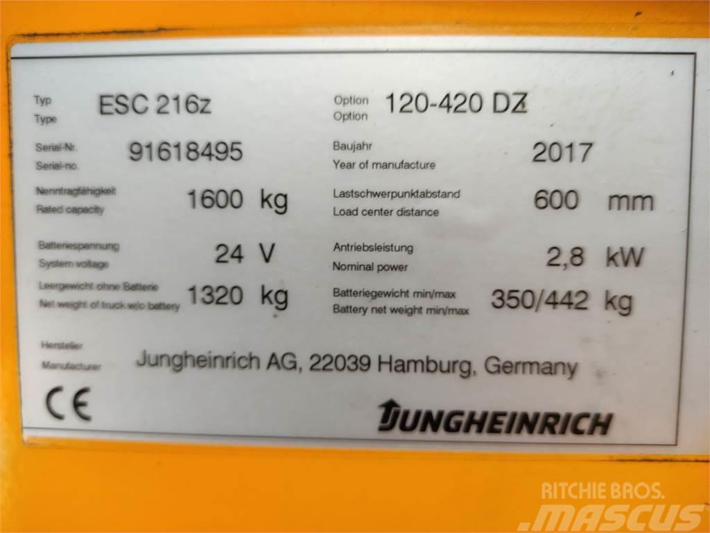 Jungheinrich ESC216Z *LACK NEU* Ručně vedené vysokozdvižné vozíky